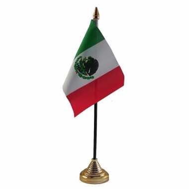 Mexicaanse mexico versiering tafelvlag 10 x 15 cm