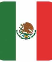 30x onderzetters voor glazen met mexicaanse vlag