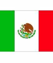 Mexicaanse 10x stickertjes mexico vlag 10 cm