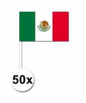 Mexicaanse zwaaivlaggetjes mexico 50 stuks