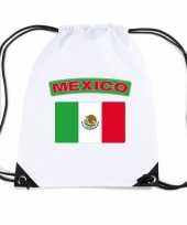 Nylon sporttas mexicaanse vlag wit